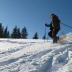 Snowshoeing in les Gets, France
