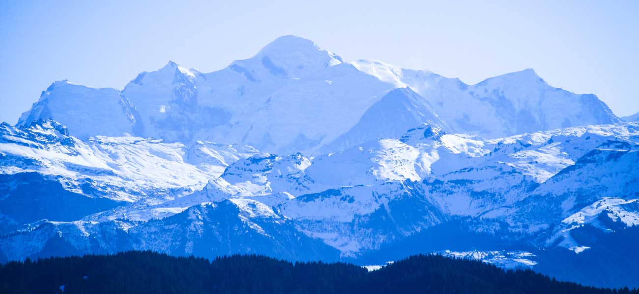 View of Mont Blanc Les Gets