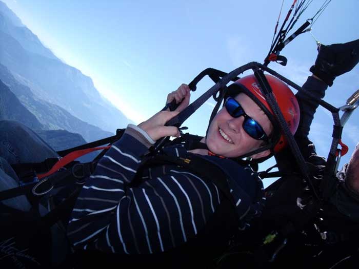 Parapente offers incredible views over the Mont Blanc Massif
